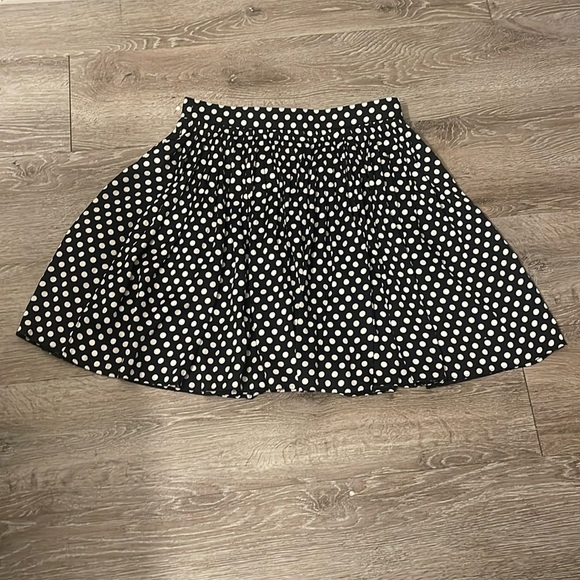 J. Crew Dresses & Skirts - J. Crew Black and White Polka Dot Mini Skirt